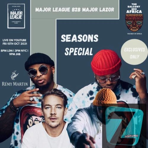 Major League ft Major Lazer – Amapiano Balcony Mix Live