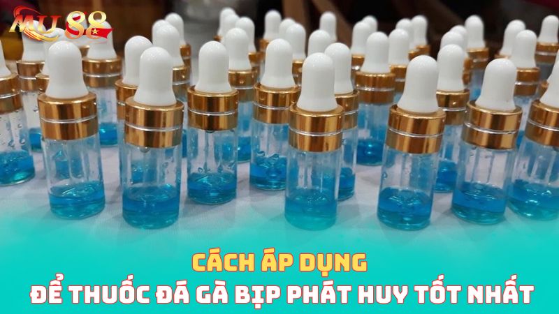 Cách áp dụng để thuốc phát huy tốt nhất 