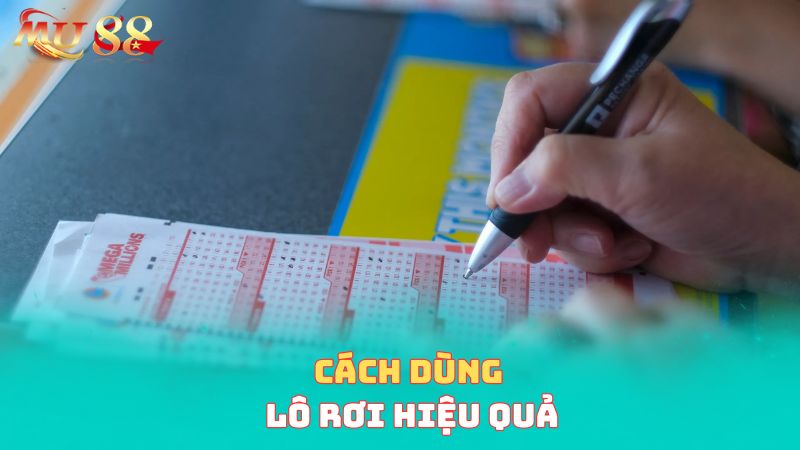 Cách dùng lô rơi hiệu quả